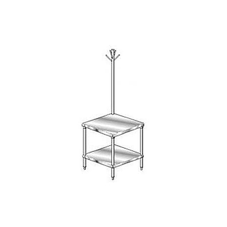 Aero Aero Manufacturing Mixer Stand W/ Utensil Rack, 16 Ga 430 Stainless Steel Top, 24"W x 30"D 4MSRU-3024